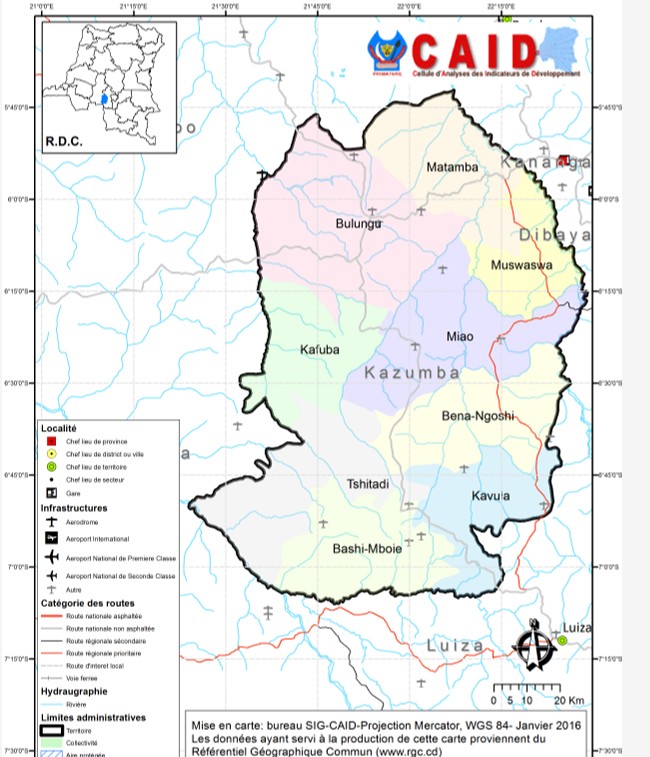 Image du territoire Kazumba : Carrefour éducatif et agricole du Kasaï-Central